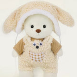 Beyaz Pufy +  Uzun Kulaklı Tavşan Kostümü