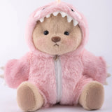 Kahverengi Pufy + Pembe Dino Kostümü