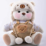 Beyaz Pufy +  Kış Ayısı Kostümü