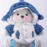 Beyaz Pufy +  Mavi Köpek Balığı Kostümü