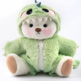 Beyaz Pufy +  Yeşil Dino Kostümü