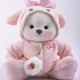 Beyaz Pufy + Çilekli Pembe Kostümü