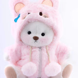 Beyaz Pufy +  Pembe Tavşan Kostümü