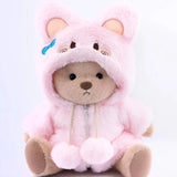 Kahverengi Pufy + Pembe Tavşan Kostümü