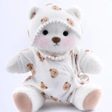 Beyaz Pufy +  Pijama Kostümü